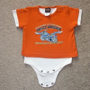 Harley-Davidson Short sleeve bodysuit, Size 3/6mo